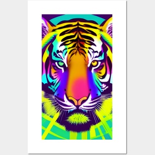 Rainbow Tiger Posters and Art